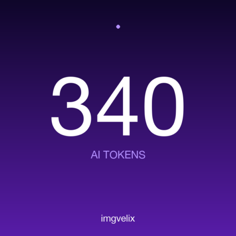AI Text Tokens — 340 tokens