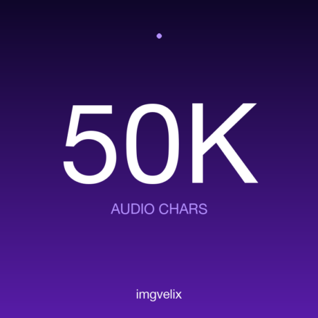 AI Voiceover Credits — 50,000 characters